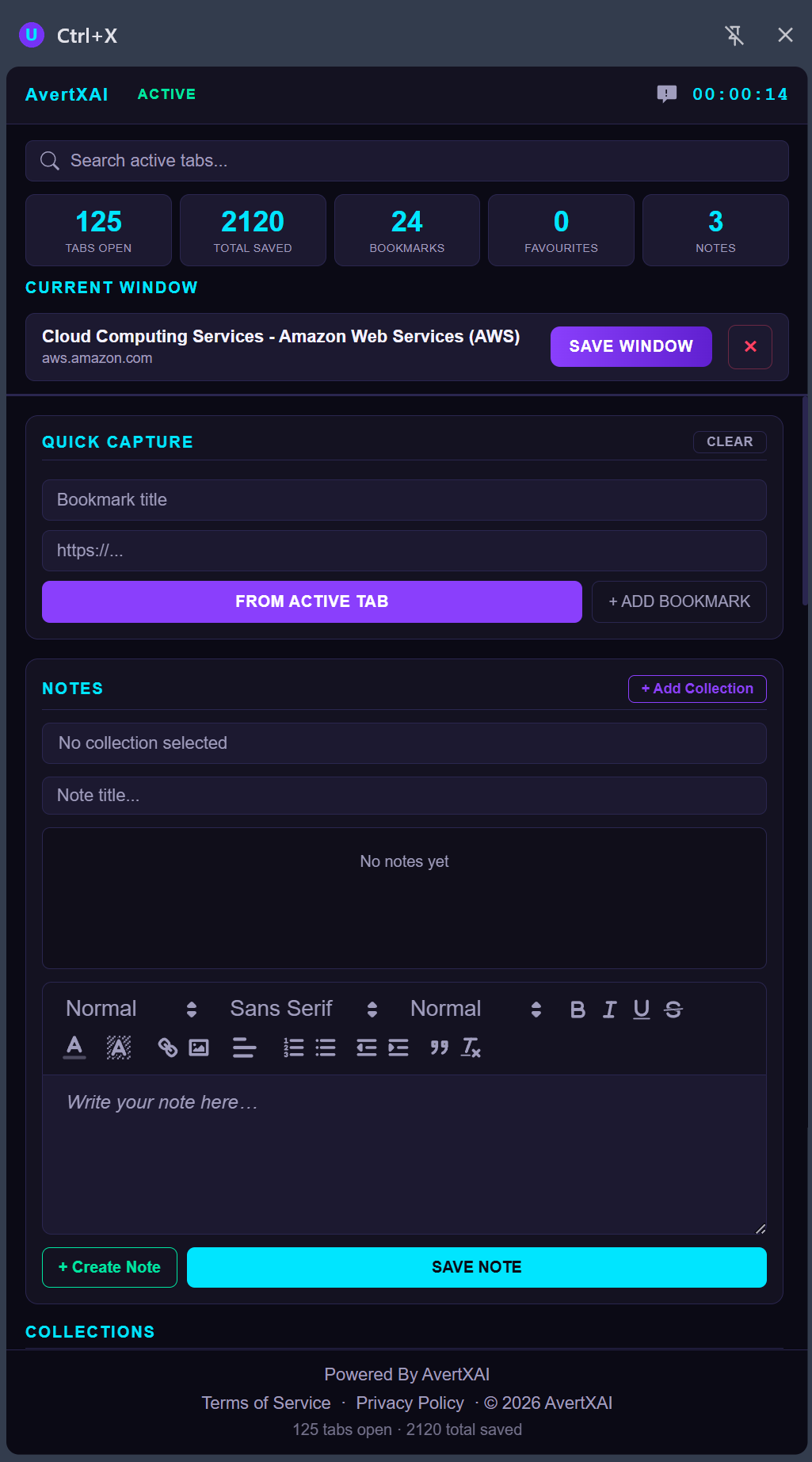 Ctrl-X screenshot